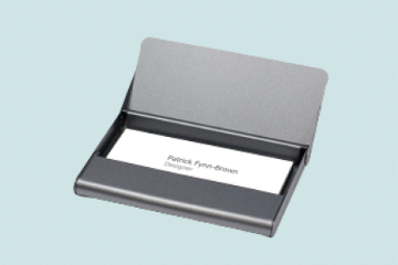 Picture of Business Card Case and Holder - Grey