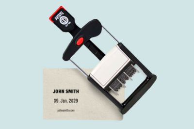 Picture of Self-Inking Date Stamps - ONP-660-2 50mm x 30mm