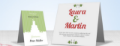 Picture of Square Place Cards (196 mm x 98 mm)