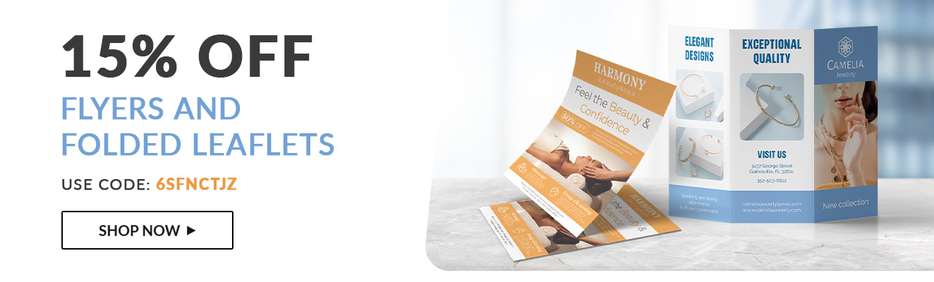 15% Off Flyers and Folded Leaflets