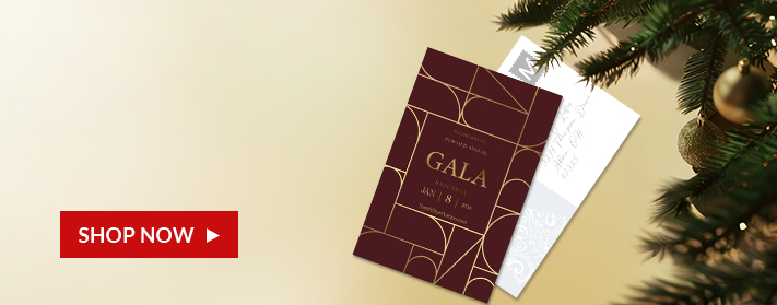 front of and back of postcards on table