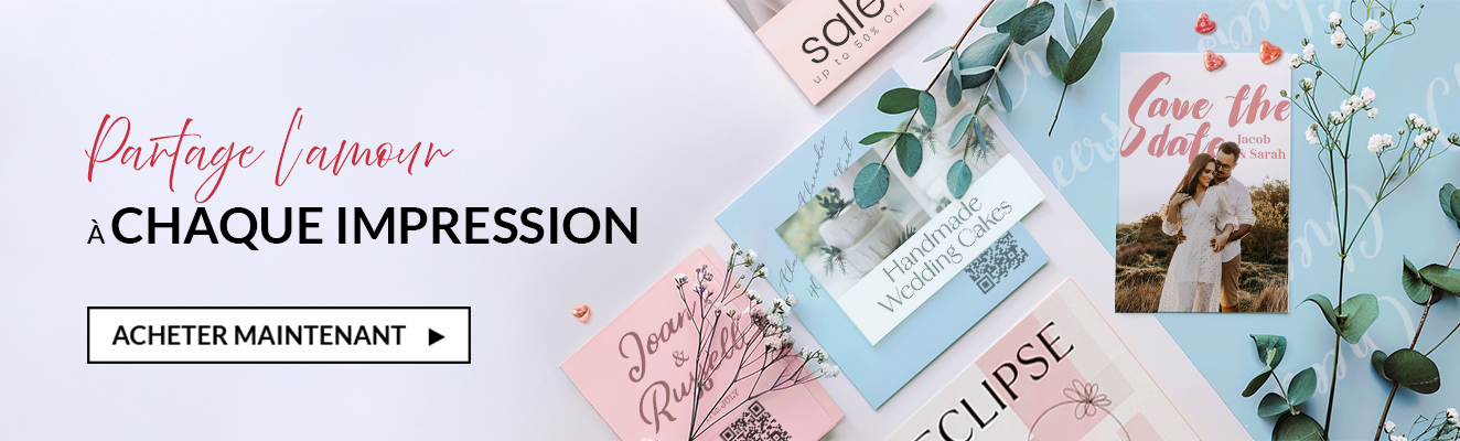 Partage l'amour à chaque impression